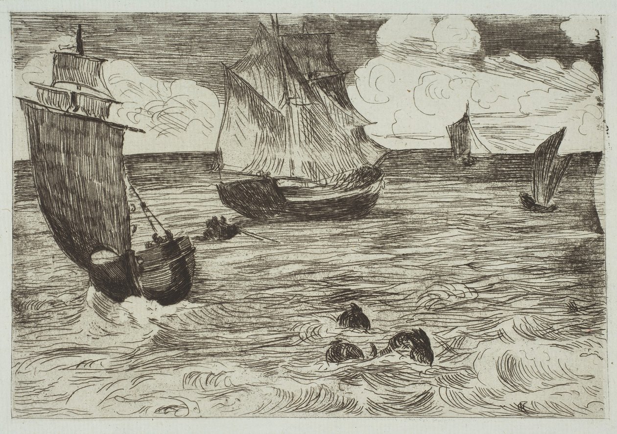 海军陆战队，1865-66年。 作者 爱德华·马奈