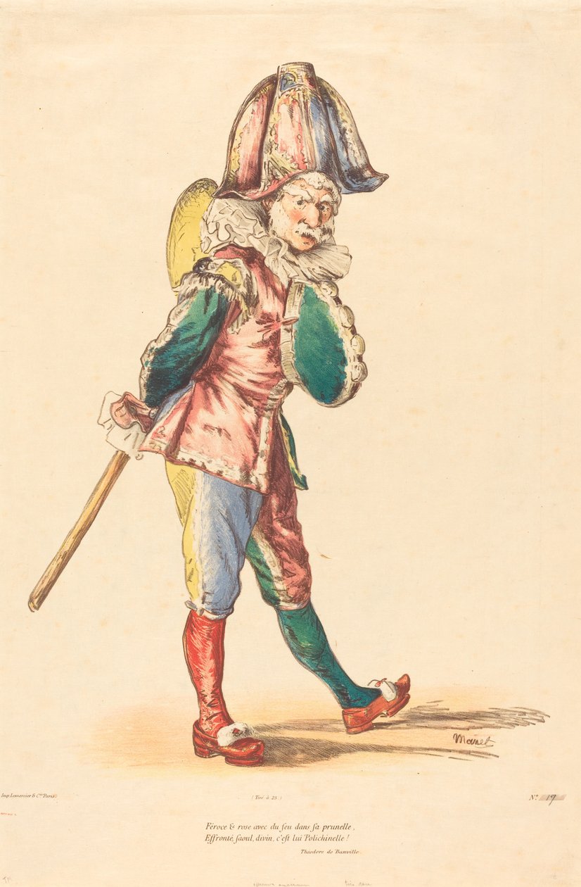 Polichinelle, 1874. 作者 爱德华·马奈