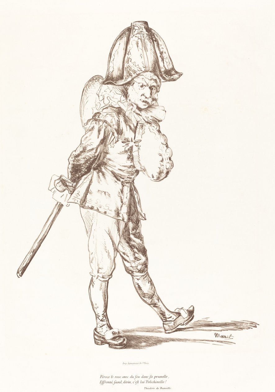 Polichinelle, 1874. 作者 爱德华·马奈