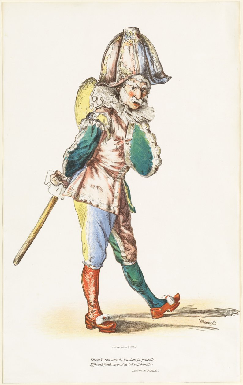 Polichinelle, 1874. 作者 爱德华·马奈