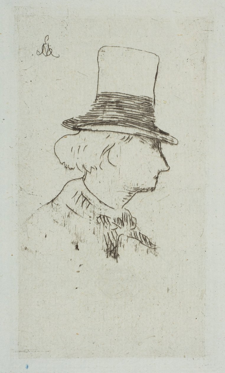 查尔斯·鲍德莱尔的肖像（1862-67）。 作者 爱德华·马奈