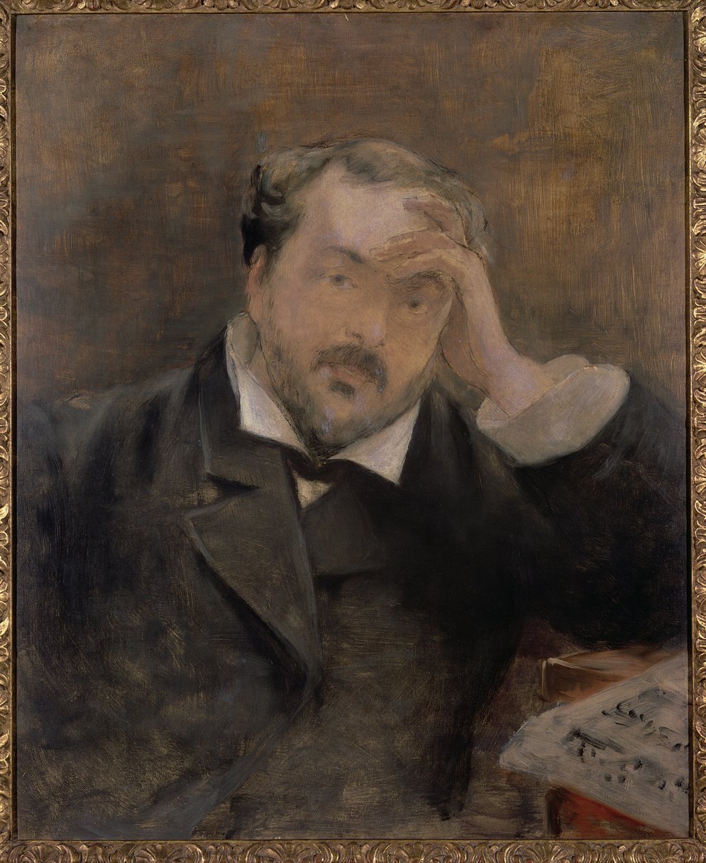 Emmanuel Chabrier（1841-94）1881年的肖像 作者 爱德华·马奈