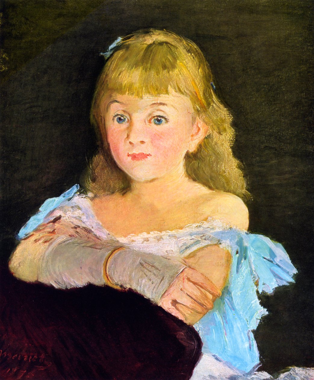 丽娜·坎皮纳努（Lina Campineanu）肖像，1878年。 作者 爱德华·马奈