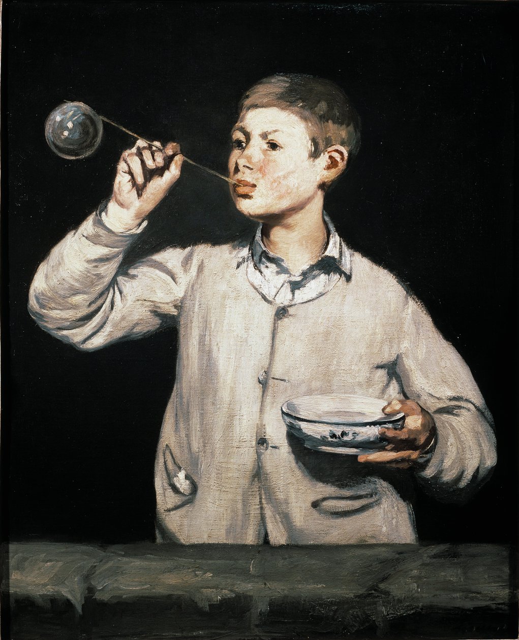 肥皂泡 爱德华-马奈(1832-1883)的画作 1867年 Dim.100x81厘米 圣保罗，艺术博物馆 作者 爱德华·马奈