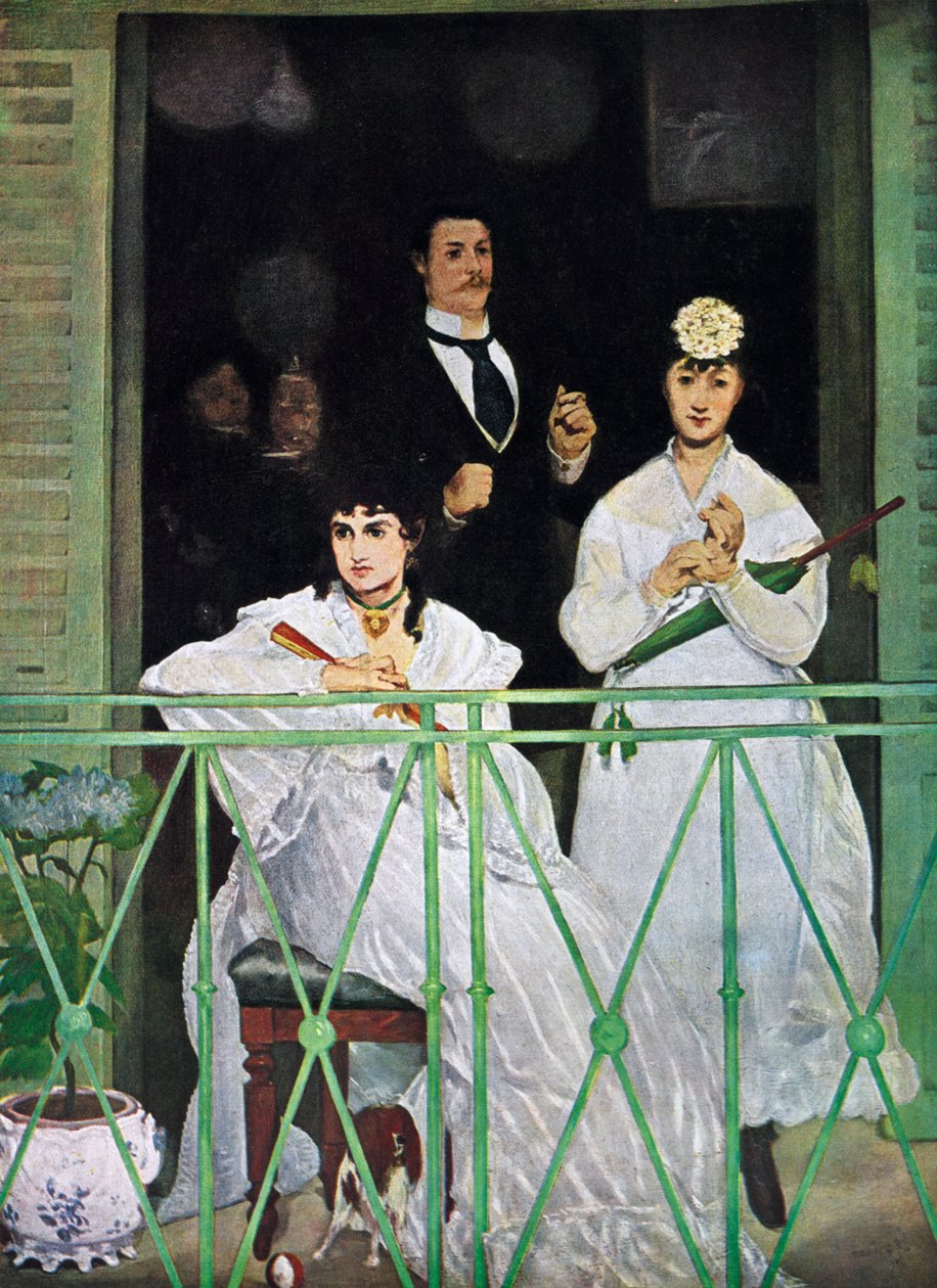 阳台，1868-1869年。 作者 爱德华·马奈