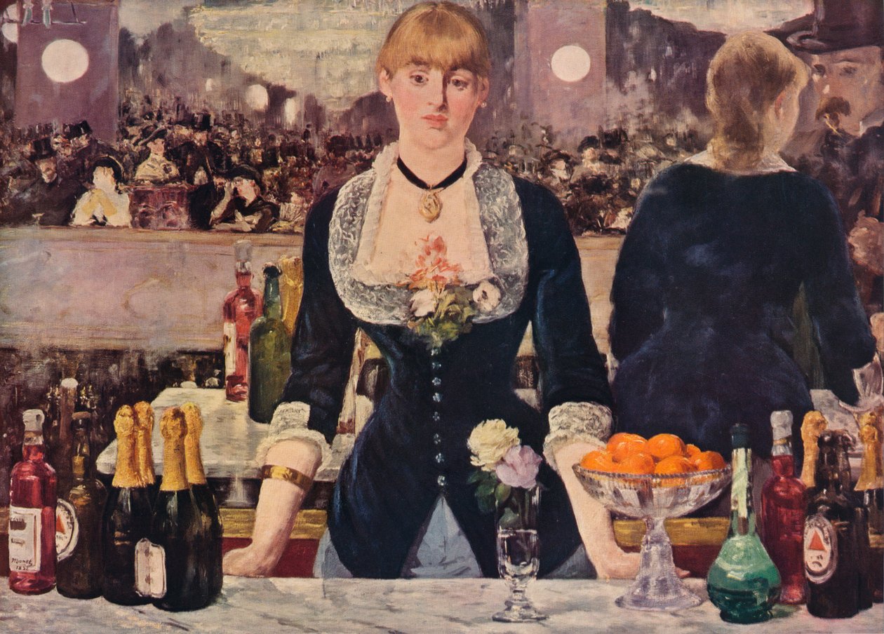 Folies-Bergere的酒吧，1882年，1938年 作者 爱德华·马奈