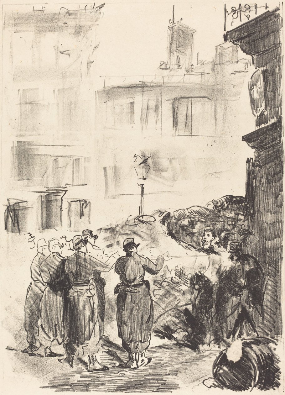 街垒 街垒，1871年。 作者 爱德华·马奈