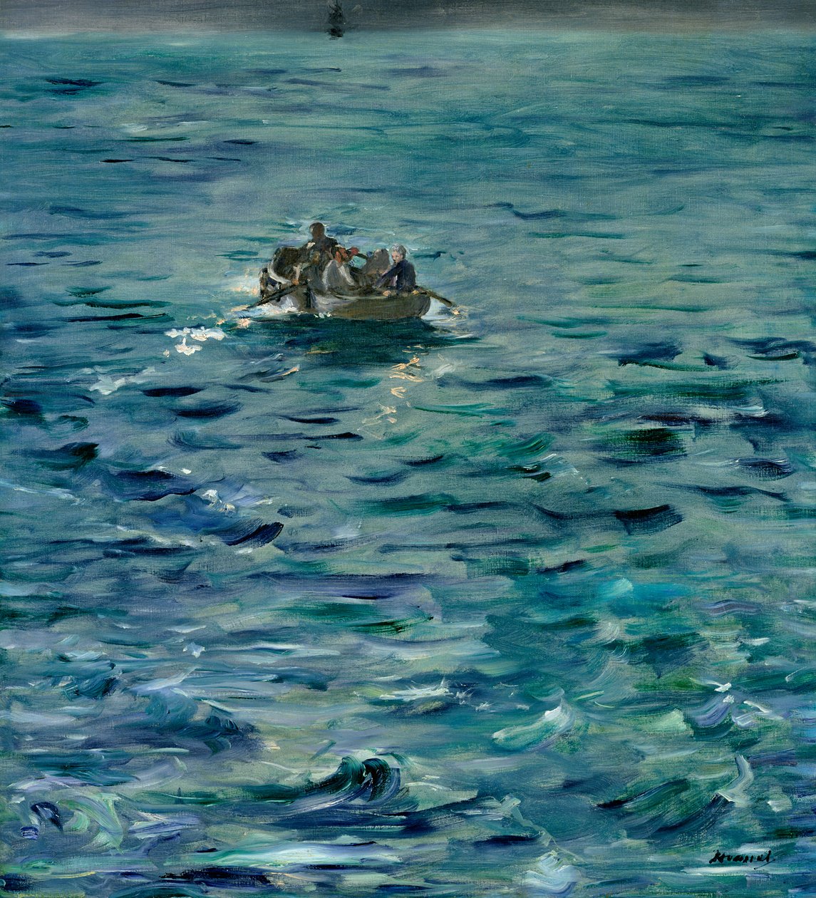 逃避亨利·德罗什福尔（1831-1915），1874年3月20日，1880-81 作者 爱德华·马奈