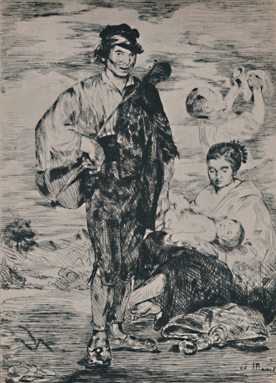 吉普赛人，1862年，1946年 作者 爱德华·马奈