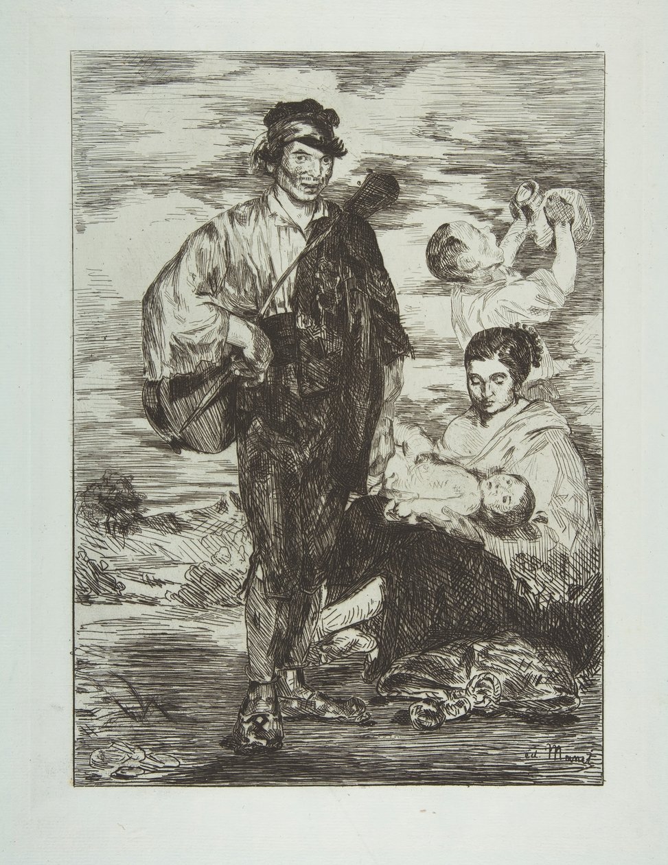 吉普赛人Les Gitanos, 1862年。 作者 爱德华·马奈