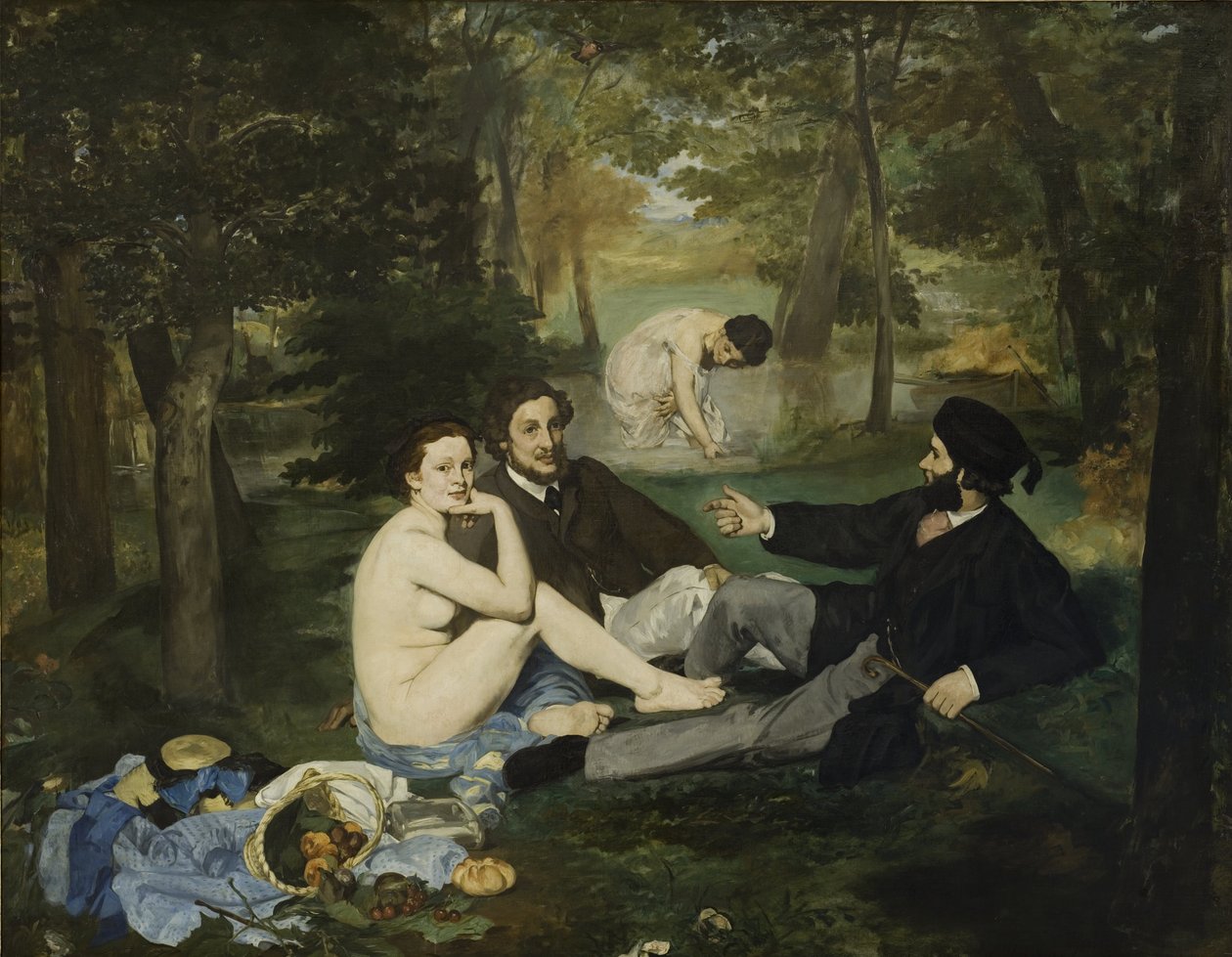 草地午餐会，1863年 作者 爱德华·马奈