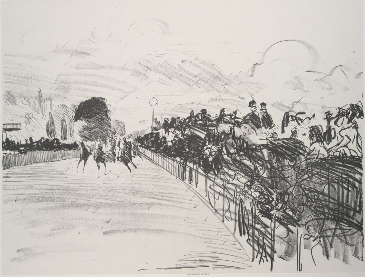 The Races Les Courses, 1865-72, 1884年出版。 作者 爱德华·马奈