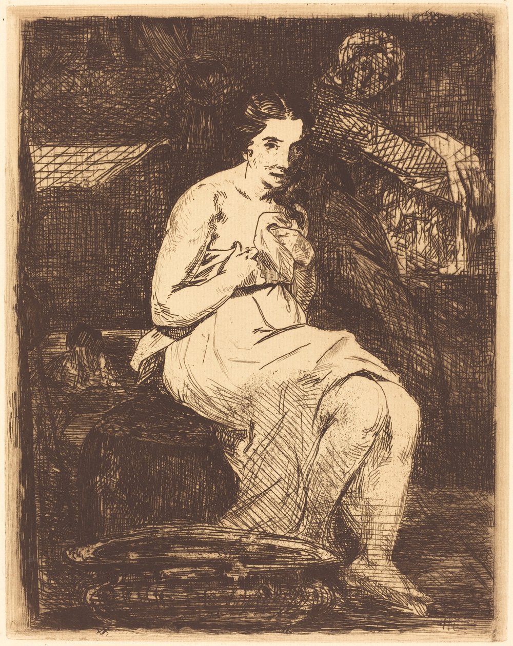 The Toilette La toilette，1862年。 作者 爱德华·马奈