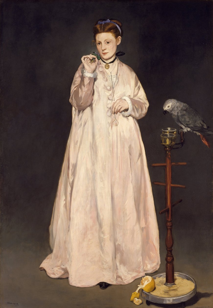 1866年的年轻女士，1866年 作者 爱德华·马奈