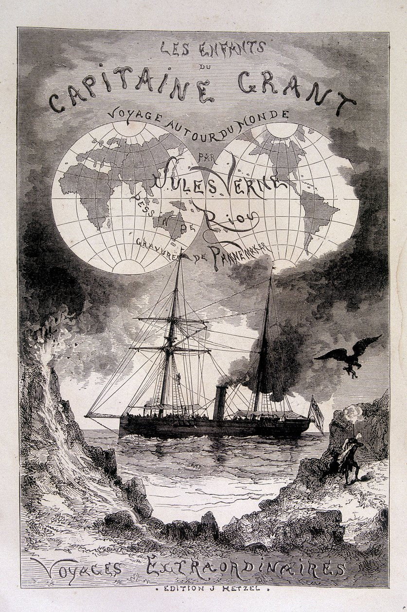 儒勒·凡尔纳 (Jules Verne) 的前沿“格兰特船长的孩子们” 作者 爱德华·里奥（Edouard Riou）