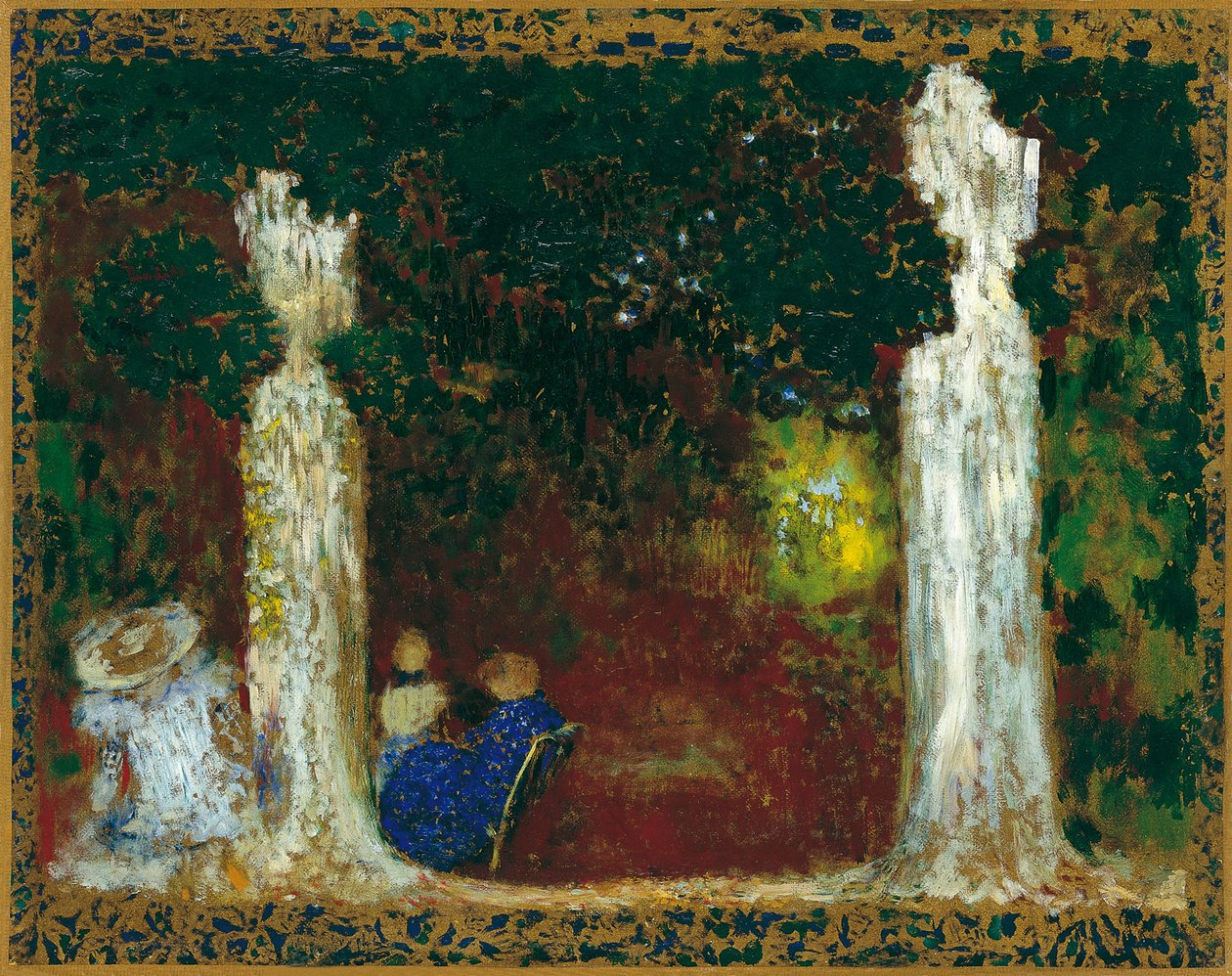 在树下，1897-1898年 作者 爱德华·维拉德