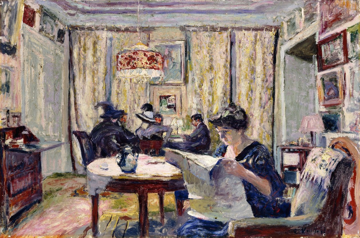 桥牌玩家，约1911年 作者 爱德华·维拉德