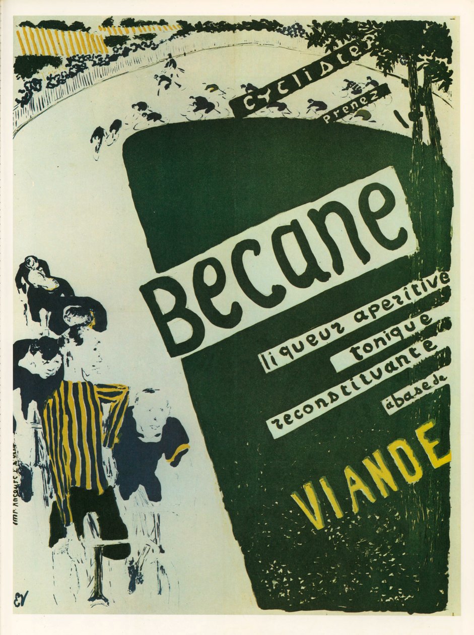 Edouard Vuillard: Becane - 开胃滋补利口酒......（石版画） 作者 爱德华·维拉德