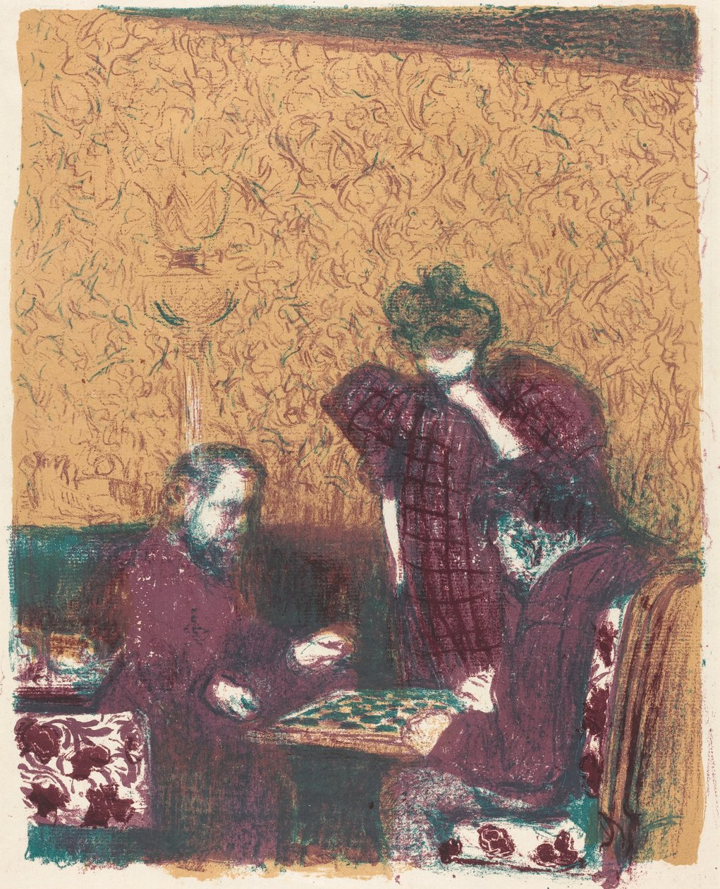 跳棋游戏 La partie de dames, 18971898年出版，1899年。 作者 爱德华·维拉德