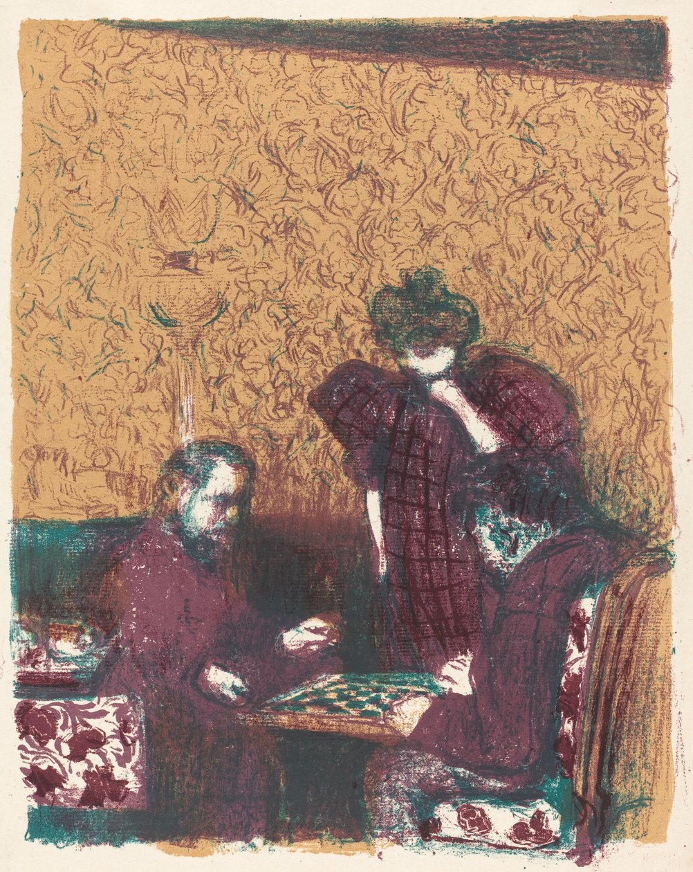 跳棋游戏 La partie de dames, 18971898年出版，1899年。 作者 爱德华·维拉德