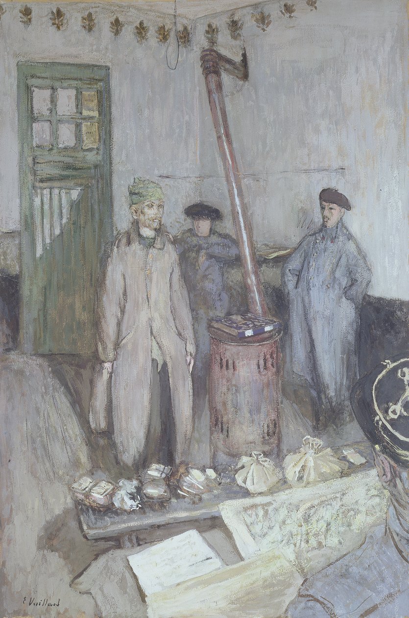 1917年，一名法国军官审讯了一名德国囚犯 作者 爱德华·维拉德