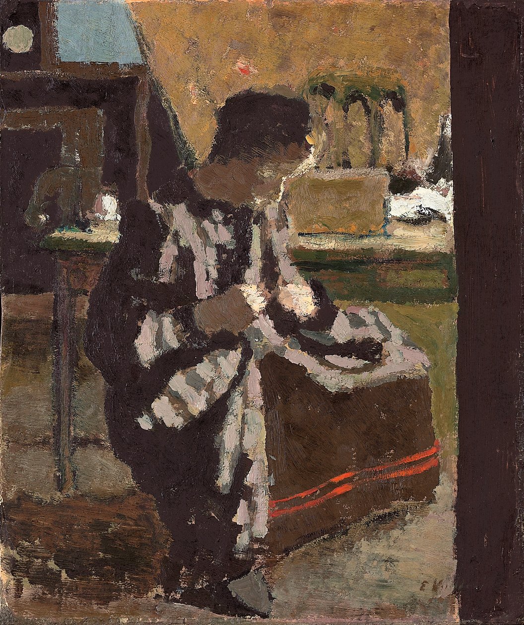 La Couture，约 1893 年（铺在纸上的油纸） 作者 爱德华·维拉德