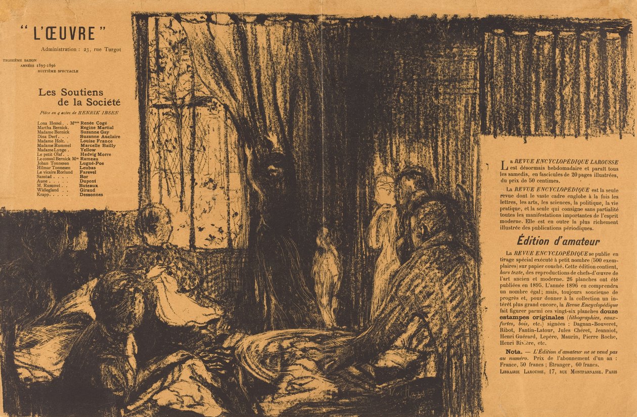 Les Soutiens de la société, 1896. 作者 爱德华·维拉德