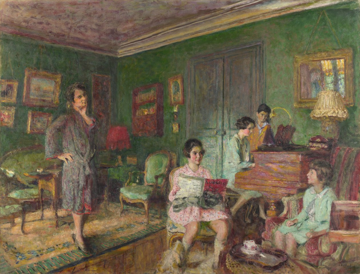 安德烈·沃尔姆瑟夫人和她的孩子们，1927年 作者 爱德华·维拉德