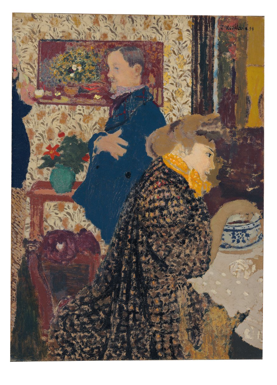 米西娅（Misia）和瓦洛顿（Vallotton）在维伦纽夫（Villeneuve），1899年 作者 爱德华·维拉德
