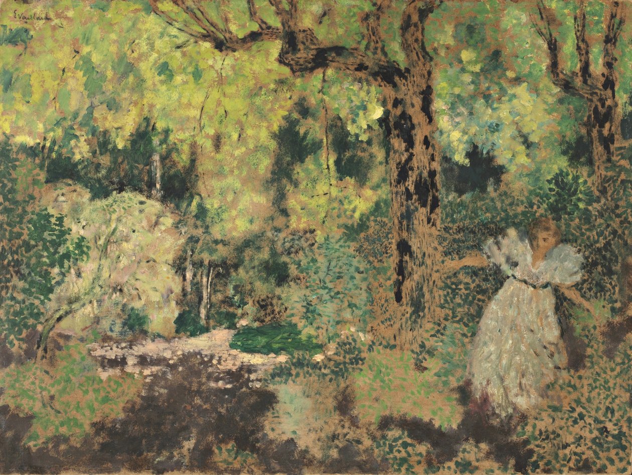 米西娅·伍兹（Misia in the Woods），1897-1899年 作者 爱德华·维拉德