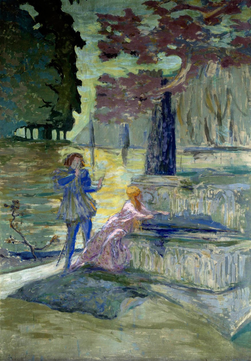 Pelleas et Melisande Illustration for the opera by Claude Debussy (1862-1918) of the same name. Painting by Edouard Vuillard (1868-1940) 20th century Paris, Comedy of the Champs Elysees 作者 爱德华·维拉德
