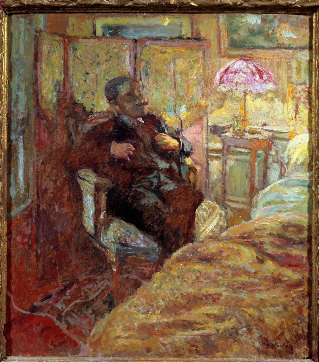 罗曼·库鲁斯（Romain Coolus）肖像（1868年-1952年）作家弗朗西斯（Francais） 作者 爱德华·维拉德