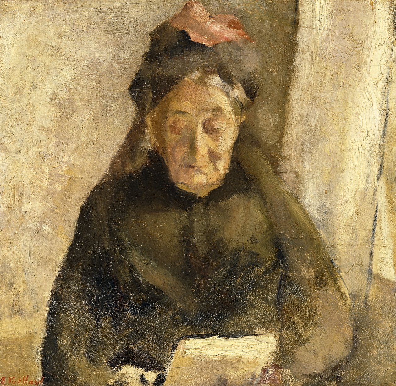 我的祖母Michaud-bonne maman的肖像，1888年 作者 爱德华·维拉德