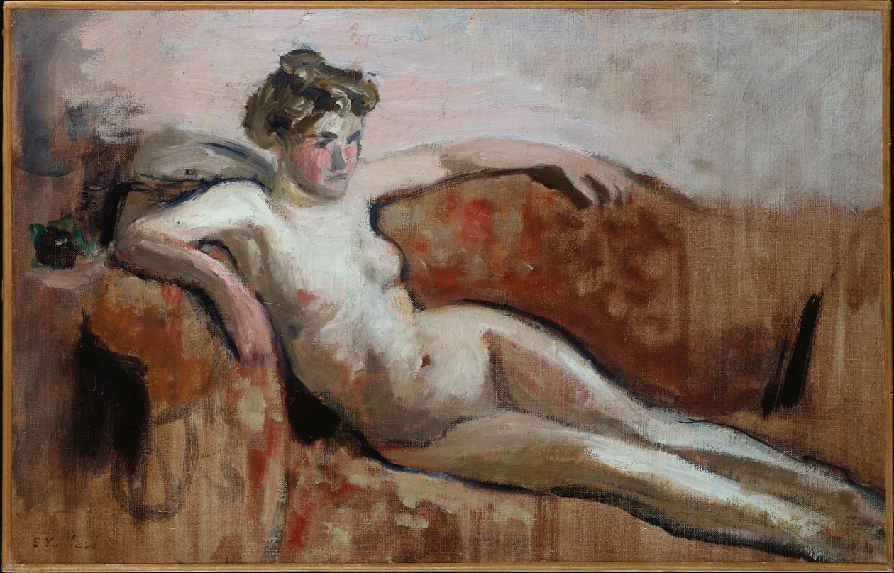 斜倚裸体，c.1919-20 作者 爱德华·维拉德