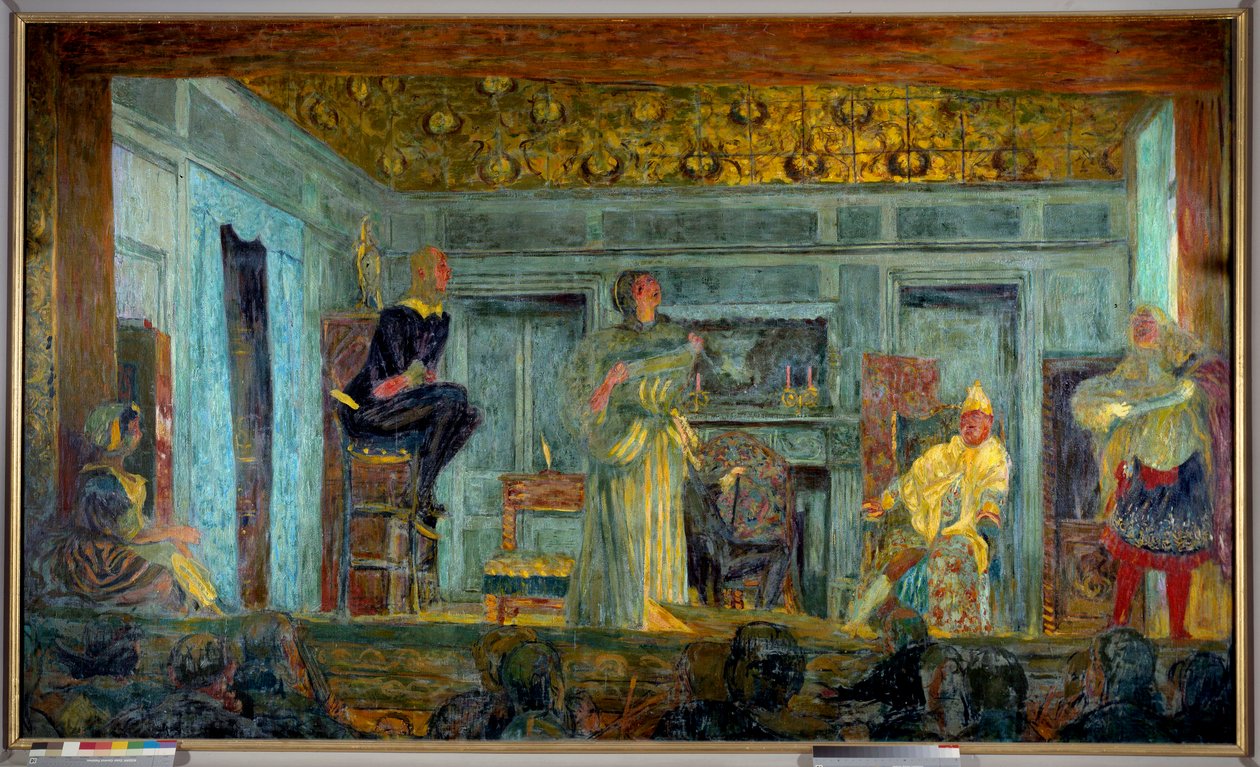 Jean Baptiste Poquelin dit Moliere（1622-1673）的作品“Lesick imaginaire”的再现 作者 爱德华·维拉德