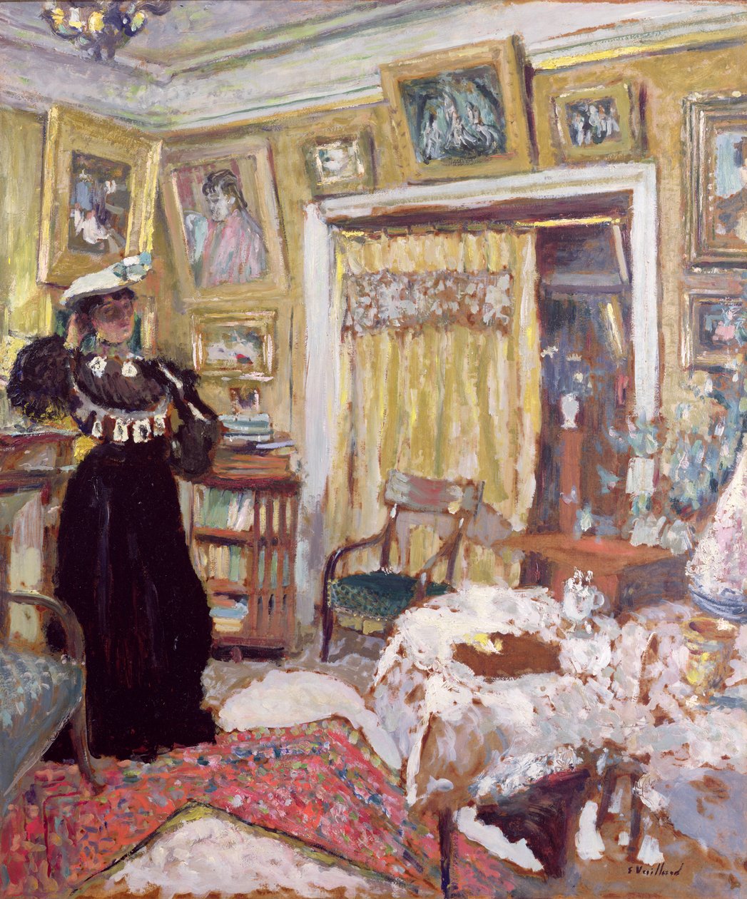 The Hessel Salon，Rue de Rivoli，1901 作者 爱德华·维拉德