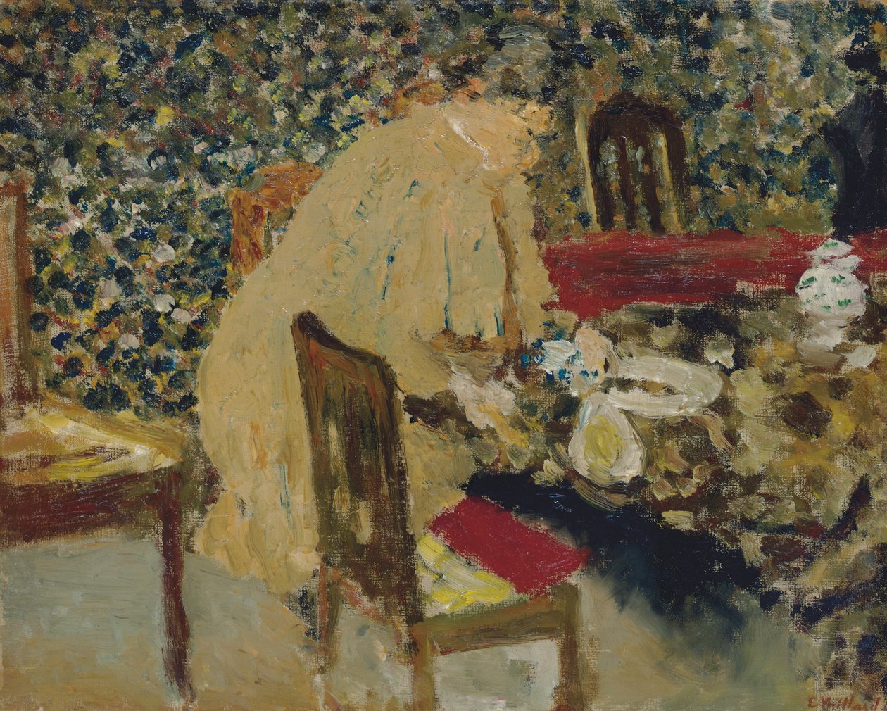 午餐；午餐，约1895年 作者 爱德华·维拉德