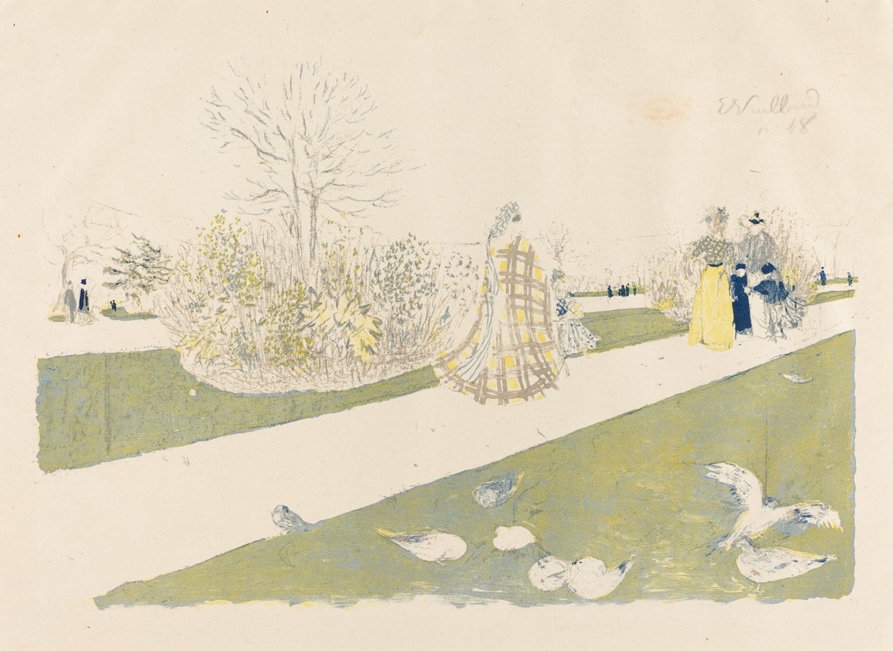 杜乐丽花园（Le jardin des Tuileries）。 作者 爱德华·维拉德