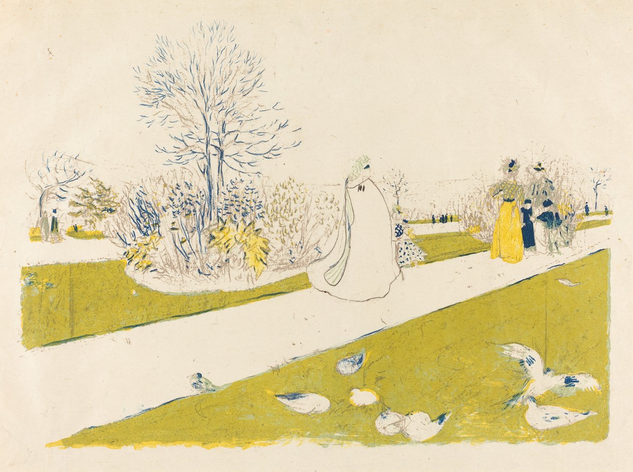 杜乐丽花园（Le jardin des Tuileries）。 作者 爱德华·维拉德