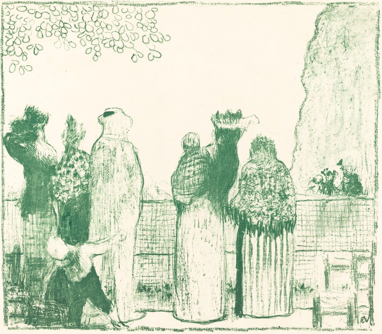 杜伊勒里花园，1895年。 作者 爱德华·维拉德