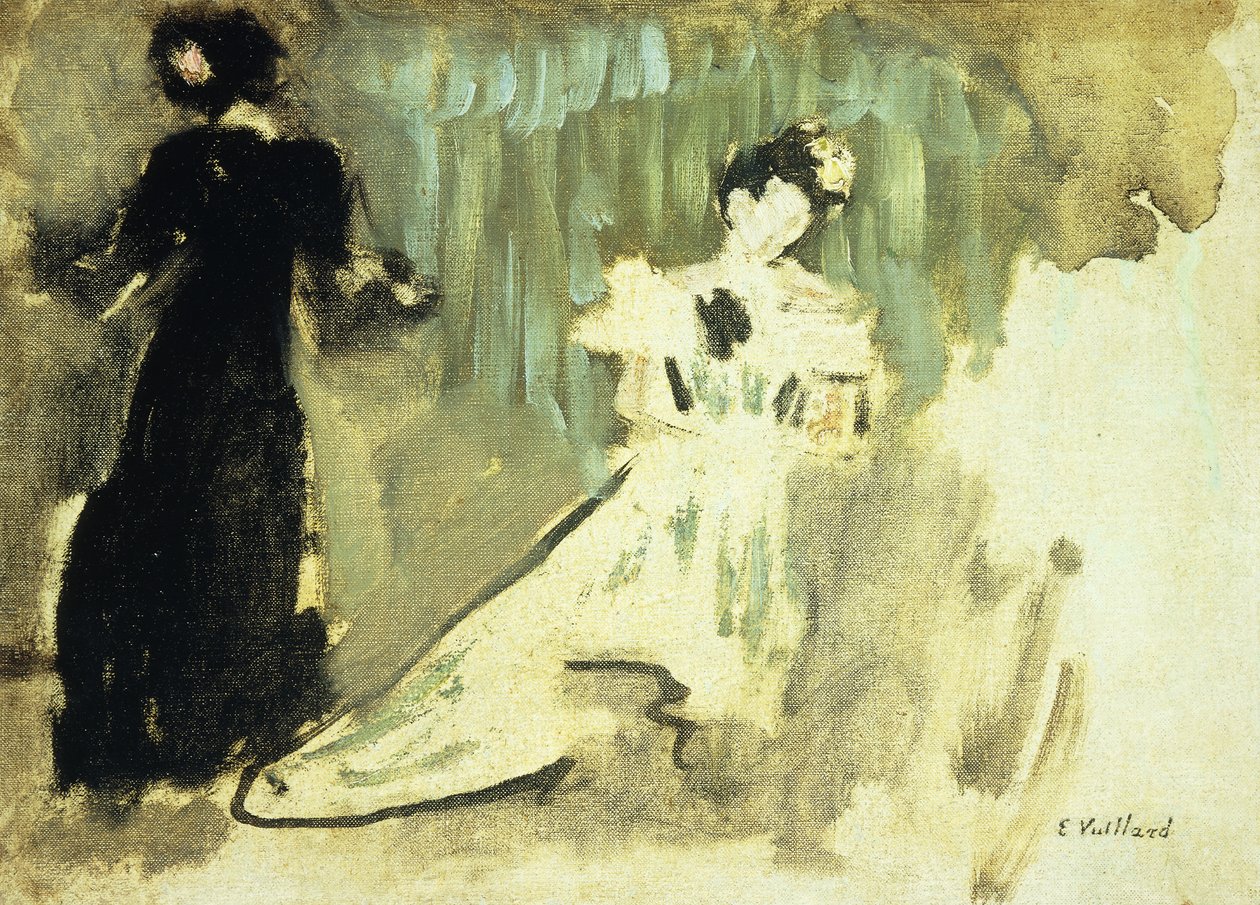 两个女人；两个女人，约1905年 作者 爱德华·维拉德