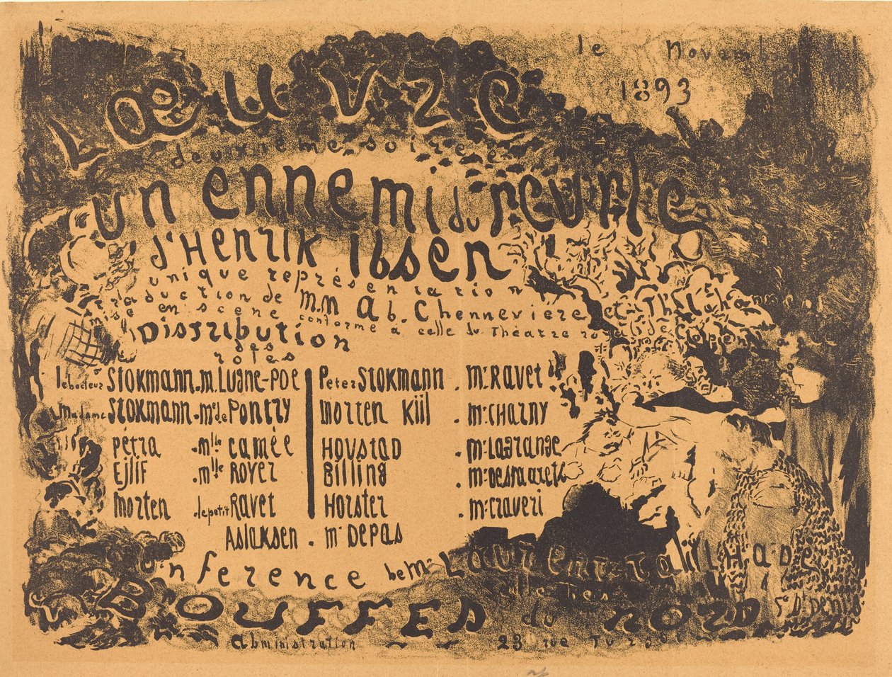 人民的敌人》，1893年。 作者 爱德华·维拉德