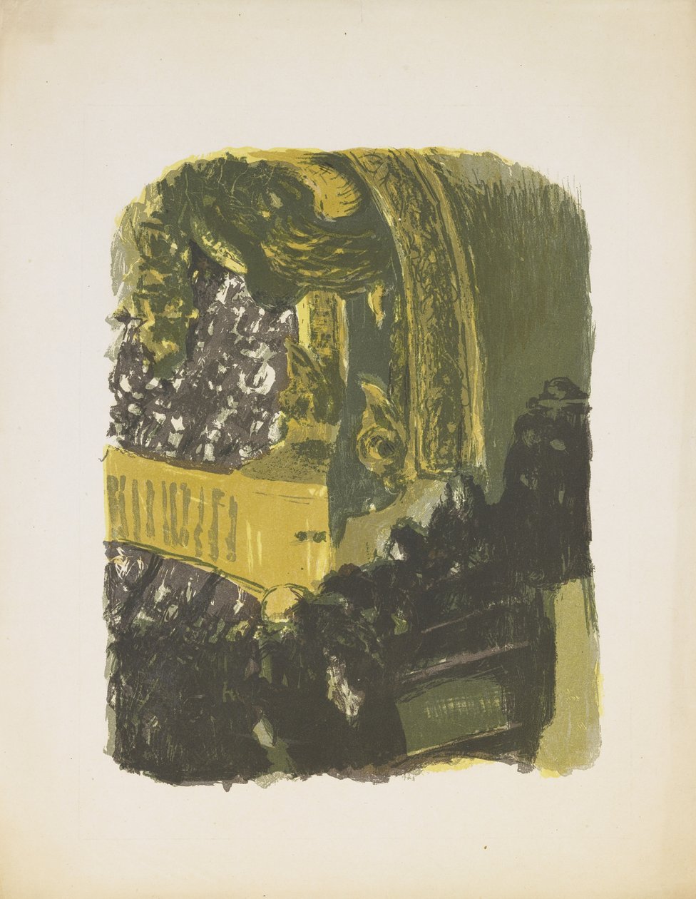 Une Galerie Au Gymnase（彩色石版画） 作者 爱德华·维拉德