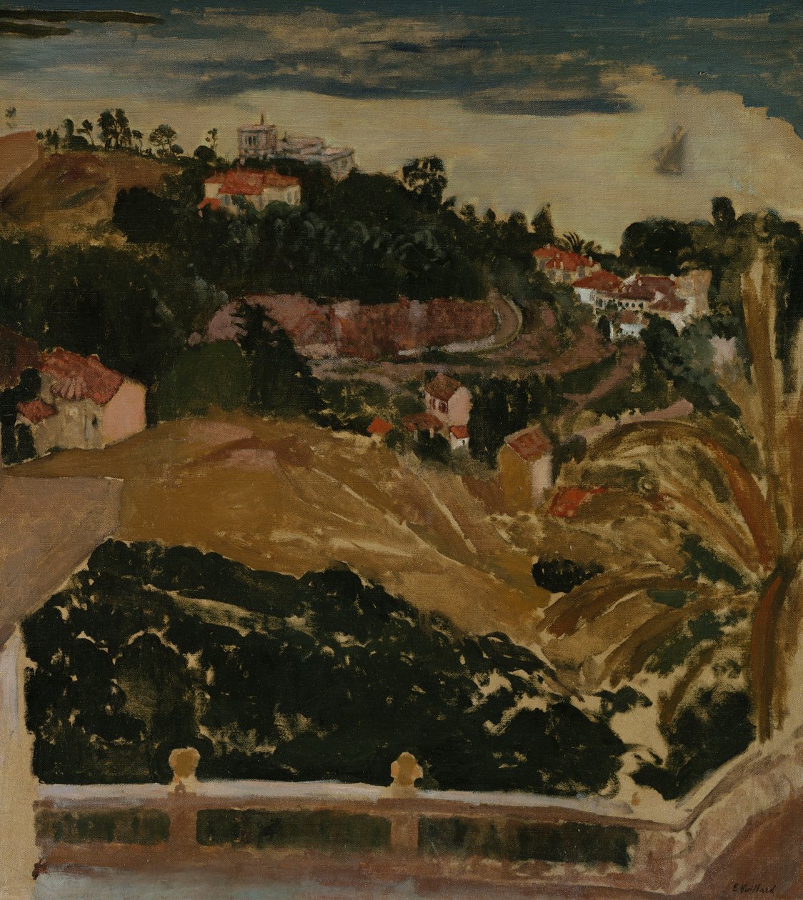 戛纳全景，约1901年 作者 爱德华·维拉德