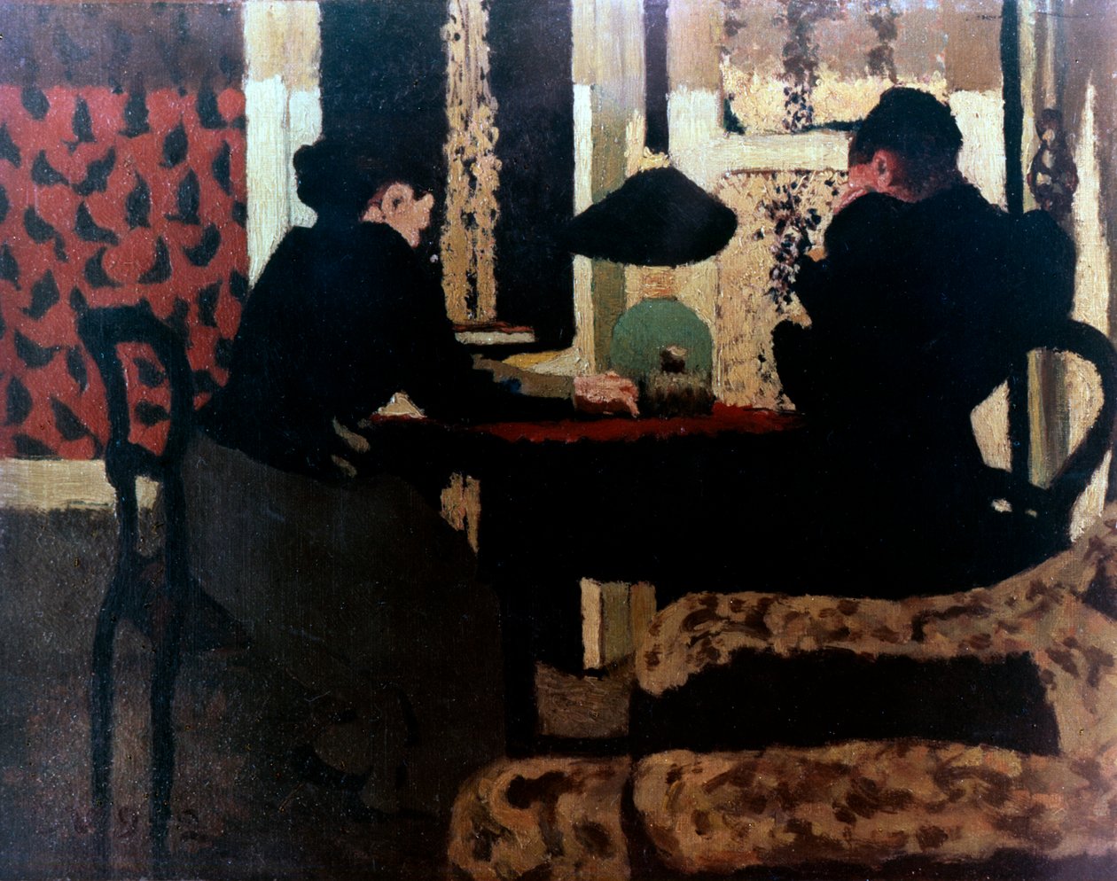 灯火的女人，1892年 作者 爱德华·维拉德