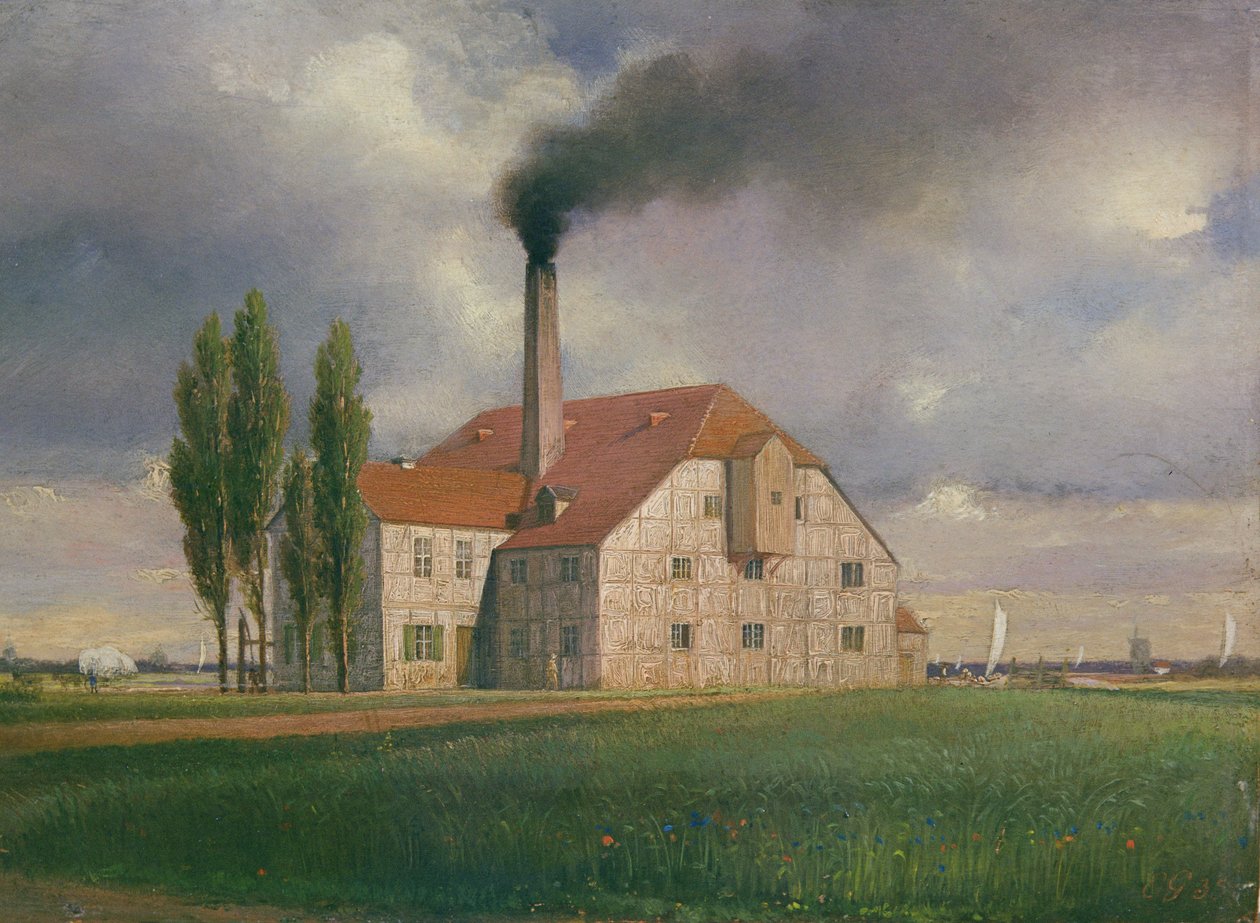 陶瓷厂属于Ernst March，Sophienstrasse，Charlottenburg，Berlin，1835 作者 约翰·菲利普·爱德华·加特纳