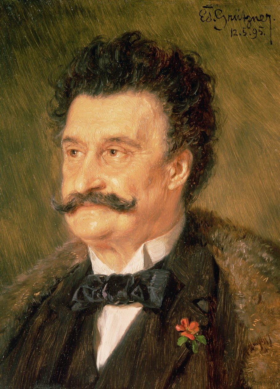 Johann Strauss the Younger，1895 作者 爱德华·冯·格鲁茨纳