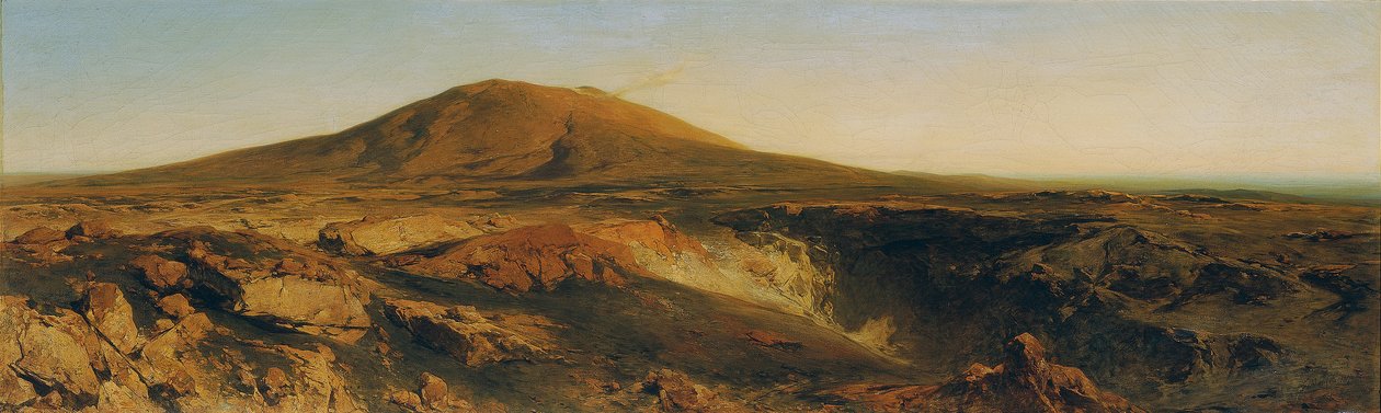 1878 年的埃特纳火山山顶 作者 爱德华·佩特纳·冯·利希滕费尔斯