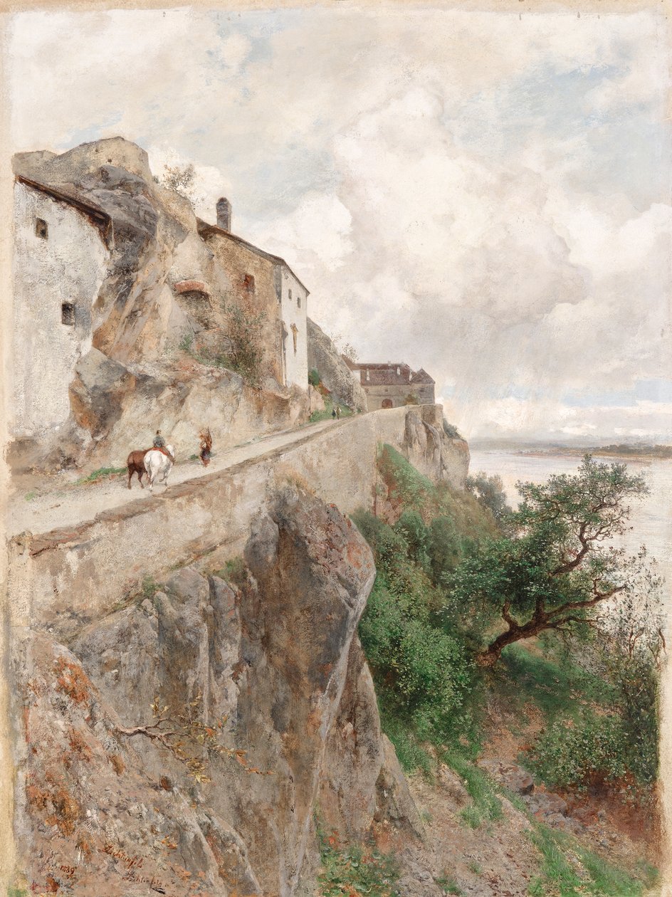 Dürnstein - 去城堡的路上 作者 爱德华·佩特纳·冯·利希滕费尔斯