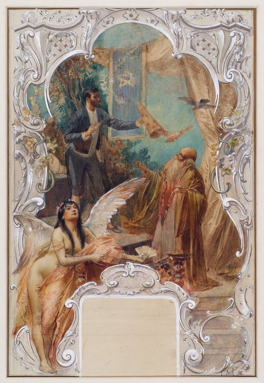 Taschenspieler （维也纳 Varieté Ronacher 的壁画设计） 作者 爱德华·韦斯